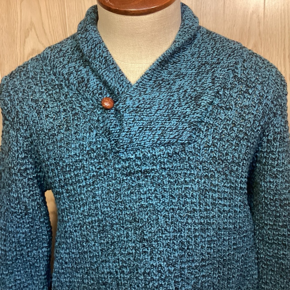 Vintage 1980’s Mens Woolrich shawl collar wool sweater size medium - Picture 2 of 8